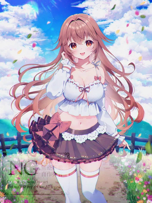 くのん様よりご依頼いただき、 キャラクターデザイン及び1枚絵の作成をさせていただきました #commission