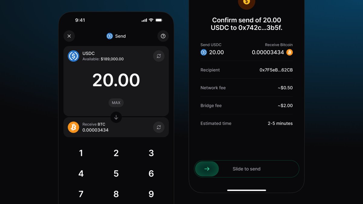 Slide to send crypto 🛝🪙