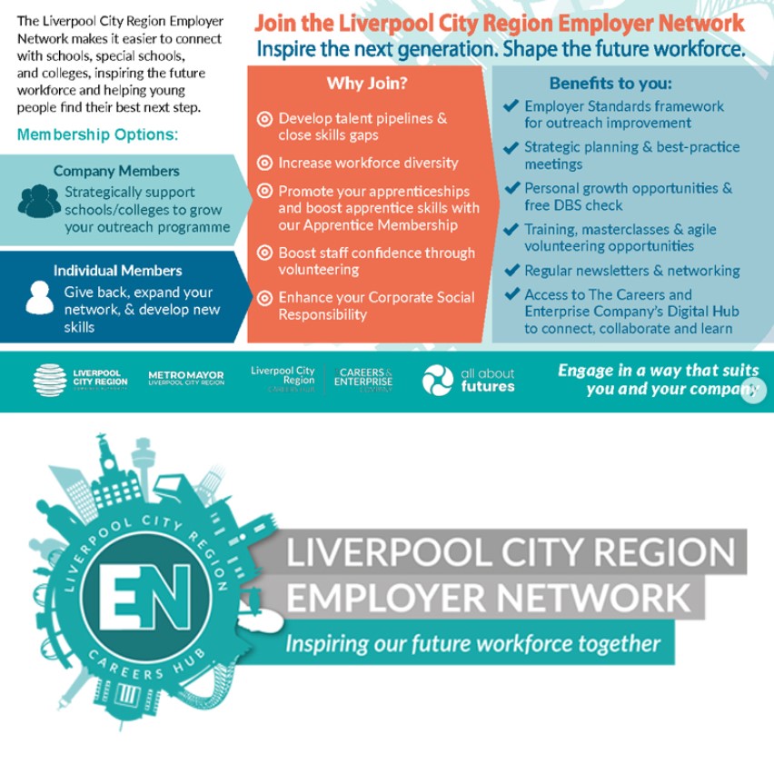 LCR Employers – Shape the future, grow your business &amp; inspire talent. You are invited to the Liverpool City Region Employer Network 2025/26 Celebration Event!

Engaging with students, schools &amp; colleges isn’t just the right thing to do – it’s a powerful way to strengthen your