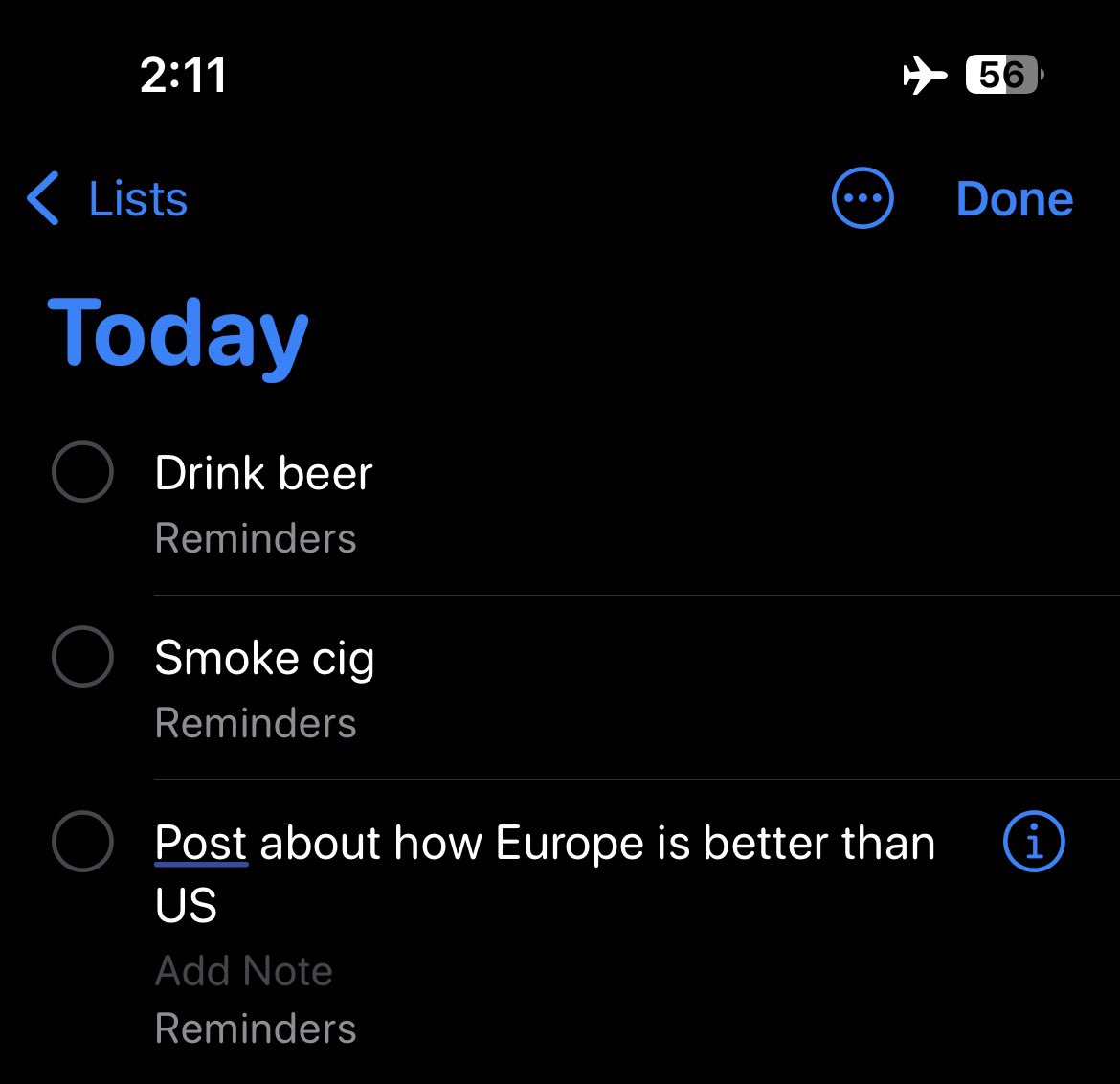 big day today