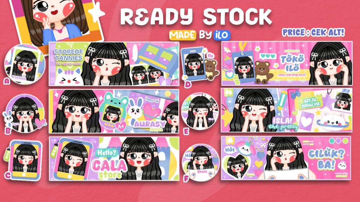 Halo bantu rt?

Ilo hadir bawa 6 layout chibi ready stock pict wony terbaru! Free retext dan harga tertera di alt yah xixixi ayo jajan leot wonyoung gemes ini dan bikin akun kalian jadi cantikk<333 langsung DM ilo sambil sebut kodenya yah! 

#zonauang #zonaba #zonajajan