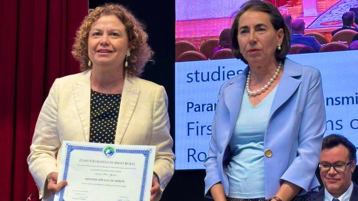 Gracias al Comité Europeo de Derecho Rural por este reconocimiento a los registradores, por su implicación en la búsqueda de soluciones jurídicas al mundo rural.

Felicito a su Presidenta, Ester Muñiz Espada por este XXXII Congreso.