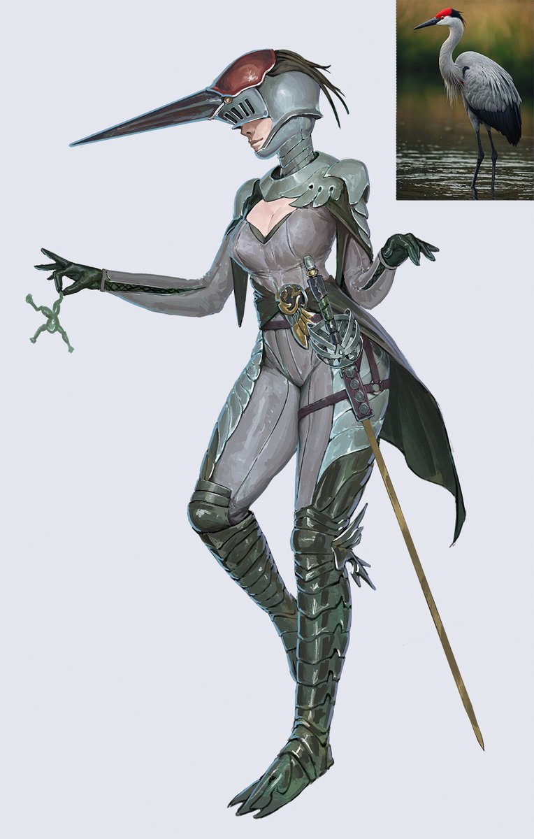 Character based on a crane