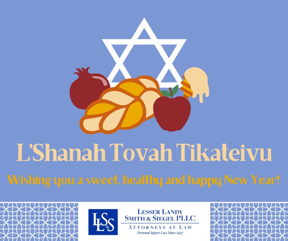 Shanah Tovah! 🍎🍯Wishing all who celebrate a sweet and meaningful Rosh Hashanah. May the New Year bring health and happiness to you and your loved ones.

#lesserlawfirm #roshhashanah #happynewyear #personalinjurylawyers