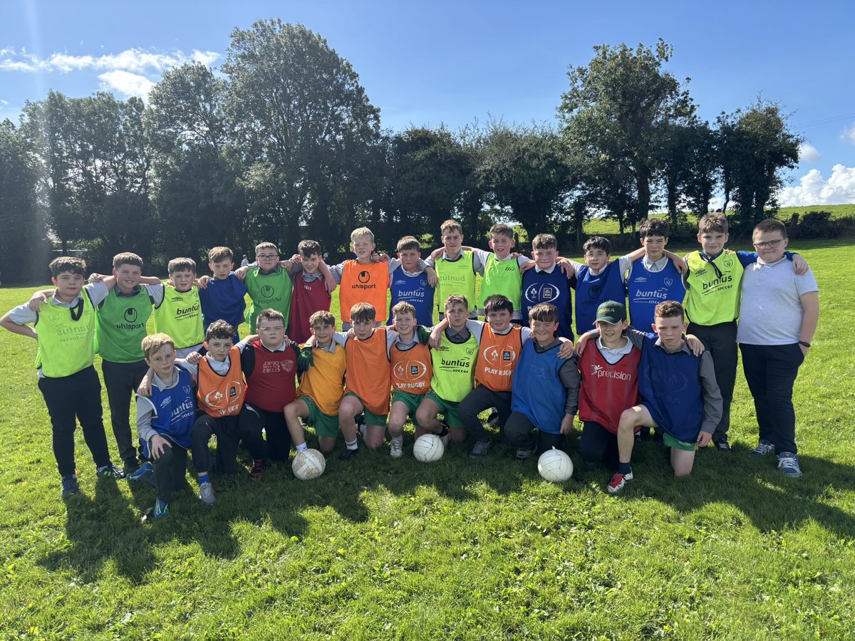 We had our first training session at lunch time today. Great interest and enthusiasm - well done lads! <a href="/noeleym/">Noel Mulligan</a> <a href="/TubberclairGAA/">Tubberclair GAA</a> <a href="/cnambnaisiunta/">Cumann na mBunscol</a> <a href="/Westmeath_CnamB/">CnmB Iarmhí</a> <a href="/coachingwh/">Westmeath Coaching & Games</a> <a href="/DCUCMS/">DCU Changemaker Schools Network (DCU CSN)</a>