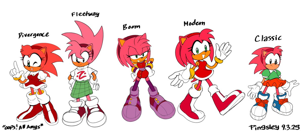 I realized that I don't draw Amy enough so I decided to draw a bunch of them : )
#SonicTheHedgehog #sonicfanart
