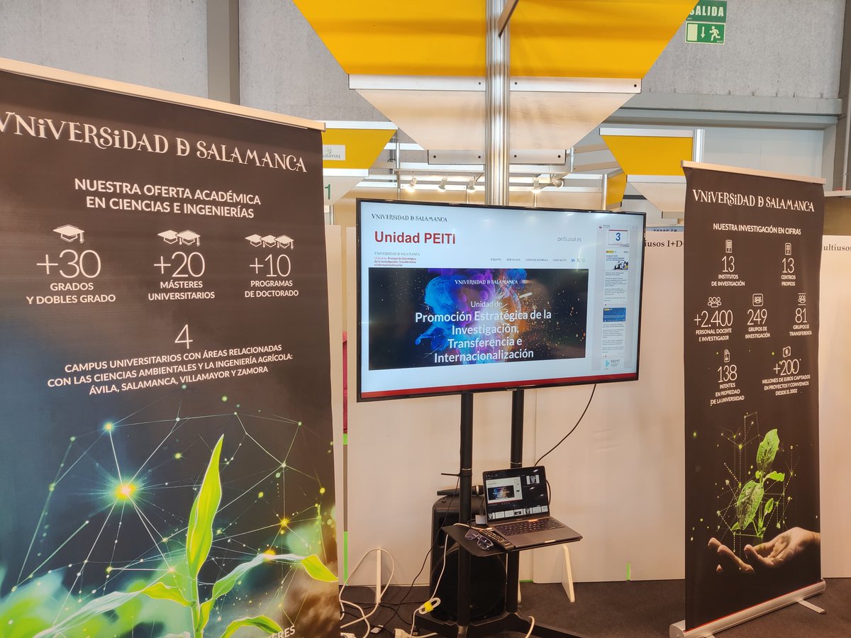Hoy hemos estado en <a href="/feriasalamaq/">Salamaq</a>  mostrando cómo <a href="/PEITI_USAL/">PEITI</a>  impulsa la misión de la <a href="/usal/">Universidad de Salamanca</a>:

-Apoyo a áreas, proyectos, <a href="/USAL_EC2U/">USAL EC2U</a> e investigadores.
-Participación en iniciativas europeas (SHIFT, PROSPER, FERTWINS, Circular Challenge...) y proyectos con foco agroalimentario.