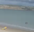 Girl26Robyn's tweet photo. looks like an ordnance has washed up on weymouth beach #weymouth https://t.co/Ltf79BnDGR