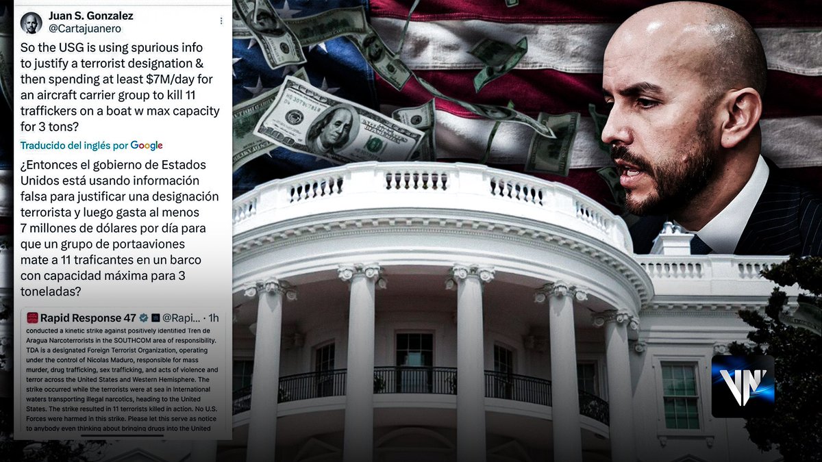 Juan S. González, exasesor de la Casa Blanca, denuncia que el gobierno Trump usó información falsa para justificar un operativo contra una narcolancha venezolana. ¿Hasta dónde llegan las mentiras para armar agendas?
<a href="/FoxNews/">Fox News</a>
<a href="/ABCPolitics/">ABC News Politics</a>

#MarcoRubioIsAKiller