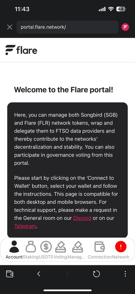 bluezonecrypto's tweet photo. @DCENTWALLETS Please look into wallet connection for flare portal. It’s not connecting with the dcent wallet. It was connecting great before the update. Please keep me updated with this. https://t.co/CPCs3A6RAI