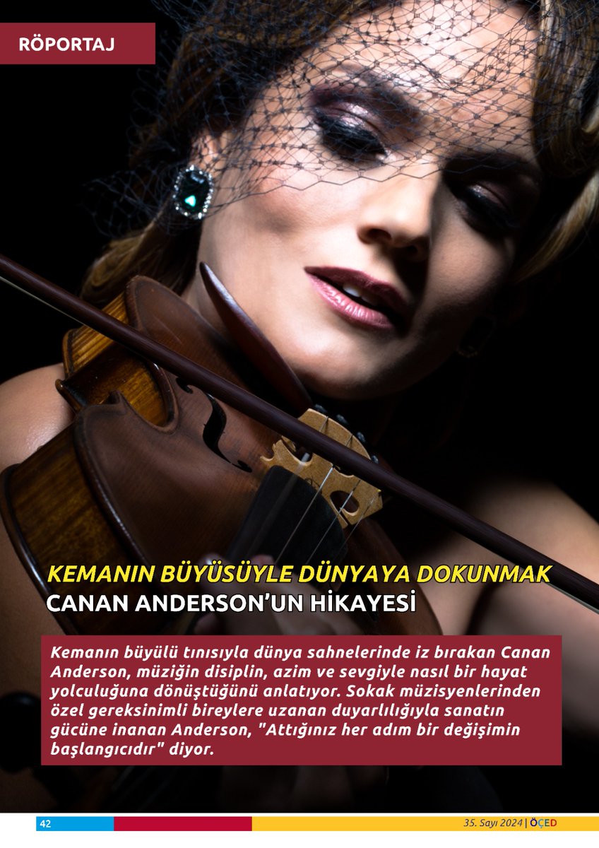 Kemanın büyülü tınısıyla dünya sahnelerinde iz bırakan Canan Anderson ile ÖÇED DERGİ için Yaptığımız röportajın tamamını web sitemizden okuyabilirsiniz. 
#ÖÇED #ÖÇEDDERGİ #Otizm #ÖzelGereksinim #CP #Downsendromu #ÖzelEğitim #canananderson #TBT

oced.org.tr/kemanin-buyusu…