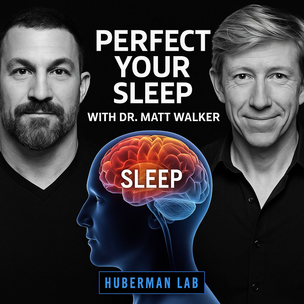 Every night your brain paralyzes your body so you can dream safely.

 Yet one late coffee or glass of wine can silently delete the most important sleep stages.

Here are 7 most powerful sleep insights from Dr. Matt Walker on the Huberman Lab: 🧵