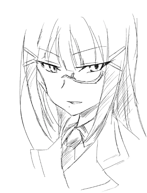 某つり目合同の話題を見てちょっと落書きした。
本家よりつり目にしすぎてしまった 