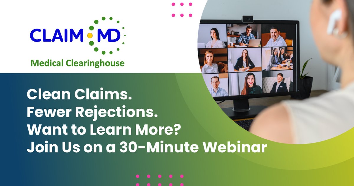 Is your claims process stuck in the past?

We’re talking about the future of clearinghouses—smarter, faster, and built for more connected care.

Sign up today: claim.md/webinar