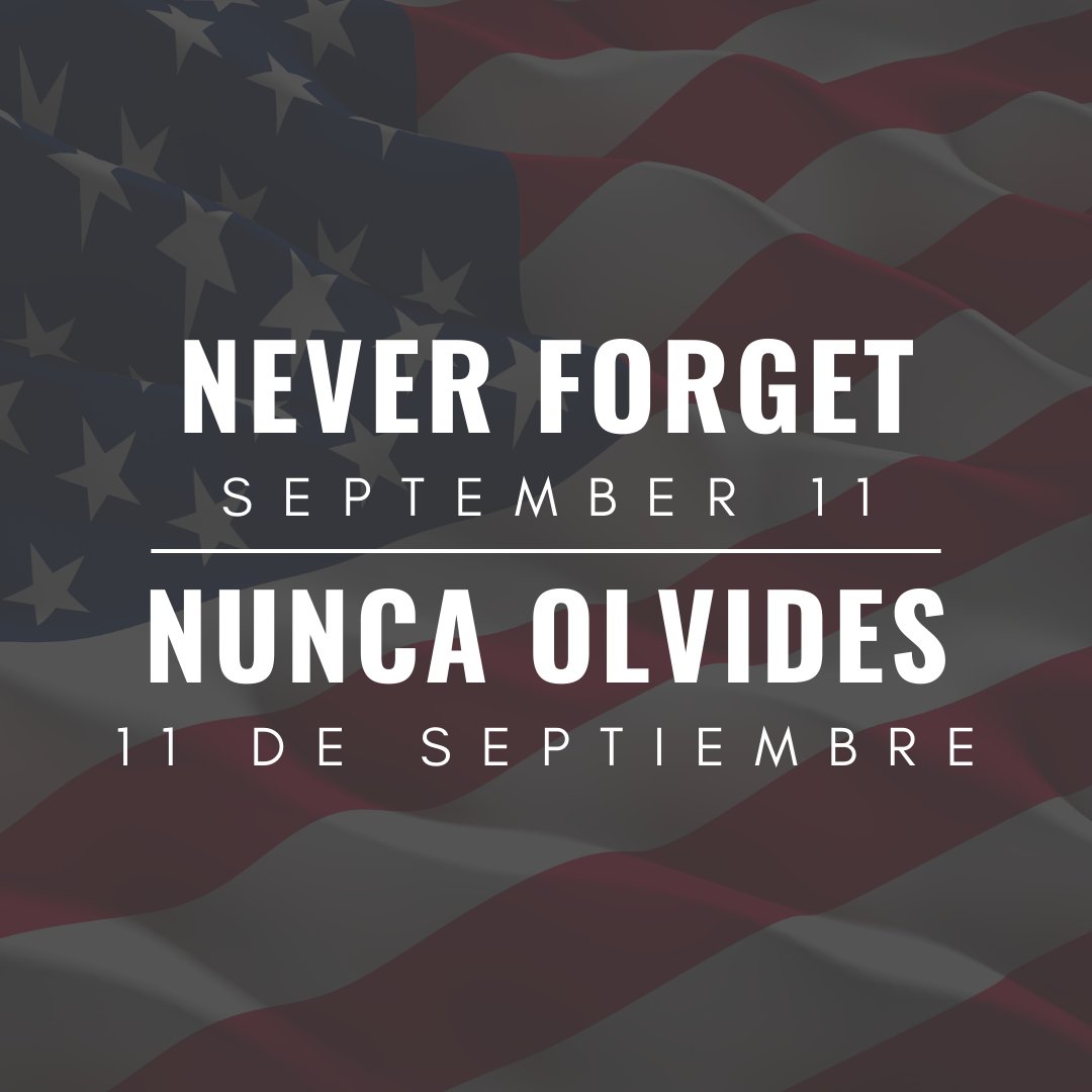 🇺🇸 Today, we honor and remember September 11, 2001.

We pay tribute to the lives lost, the heroes who showed incredible bravery, and the families who continue to carry this loss in their hearts. 🕊️❤️
