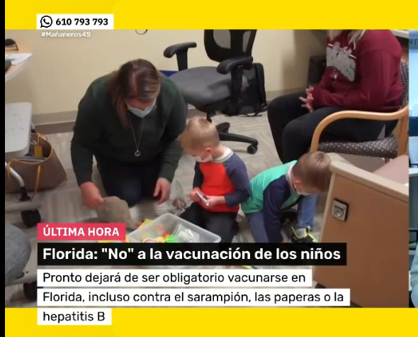 🔴 En el Estado pro Trump de #Florida (EEUU), deja de ser obligatoria la vacunación de enfermedades como el sarampión, las paperas o la hepatitis B.  🤦‍♂️

Bienvenidos al exterminio de millones de seres humanos pobres en todo el Mundo. 😡