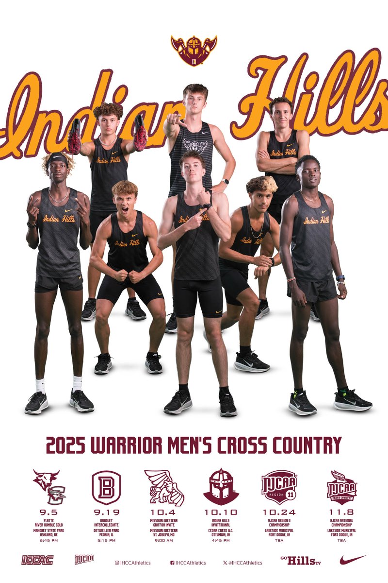 IHCC Athletics (@ihccathletics) on Twitter photo BABY WE WERE BORN TO RUN! - The 2025 edition of <a href="/IHCCrunning/">Indian Hills XC/TF</a> hits the course tomorrow evening in Ashland, NE as the Warriors take part in the Platte River Rumble Gold event, hosted by Creighton and the Omaha Sports Commission at the Olsson Cross Country Course at Mahoney State BABY WE WERE BORN TO RUN! - The 2025 edition of <a href="/IHCCrunning/">Indian Hills XC/TF</a> hits the course tomorrow evening in Ashland, NE as the Warriors take part in the Platte River Rumble Gold event, hosted by Creighton and the Omaha Sports Commission at the Olsson Cross Country Course at Mahoney State