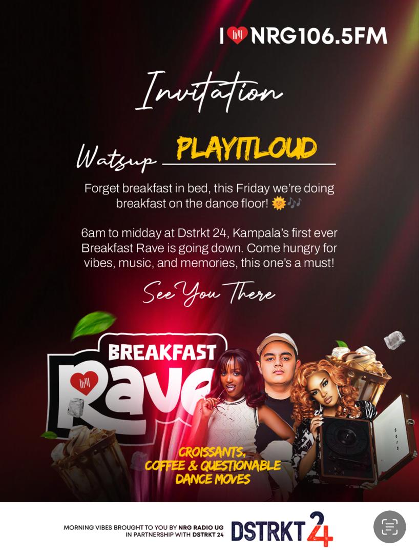 nrgradioug's tweet image. Let’s Play It Loud at Breakfast😎 #RaveMode @playitloudnow