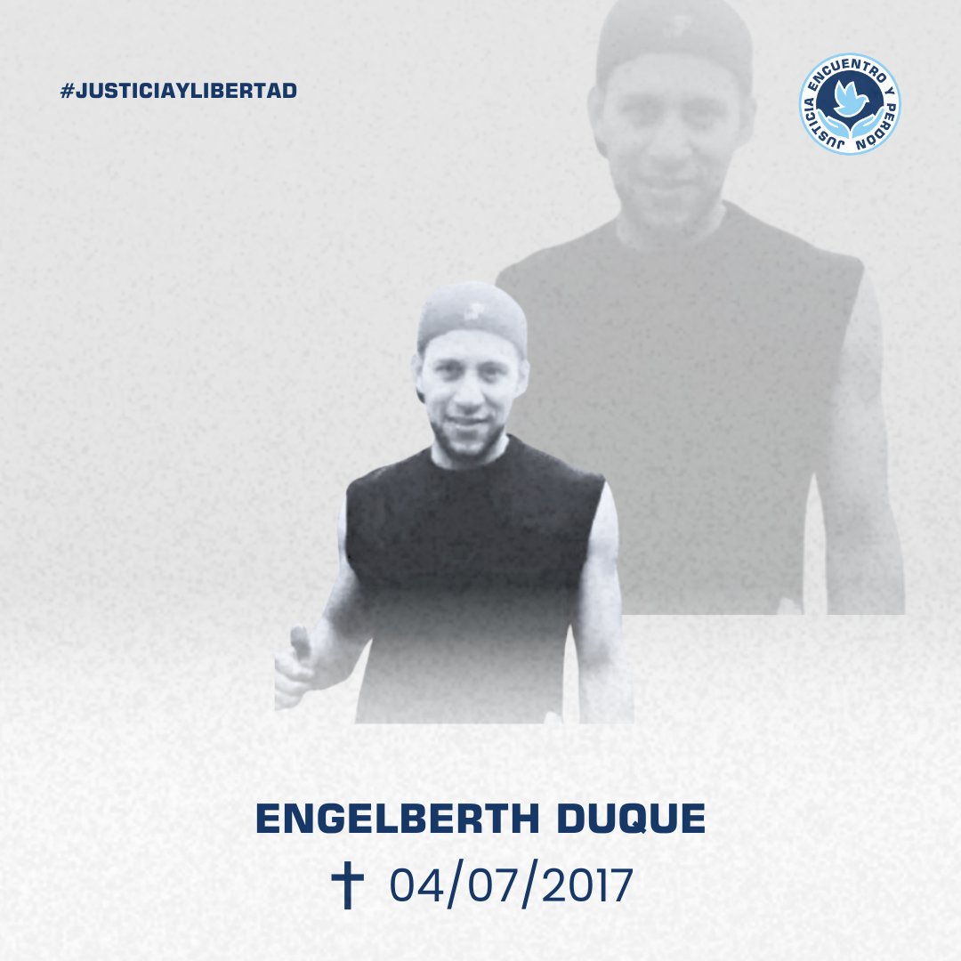 Engelberth Duque fue asesinado en medio de una protesta el 4 de julio de 2017. Su caso continúa totalmente impune tras siete años desde el crimen que desmembró una familia. ¡Justicia para Engelberth Duque!   #JusticiaYLibertad
