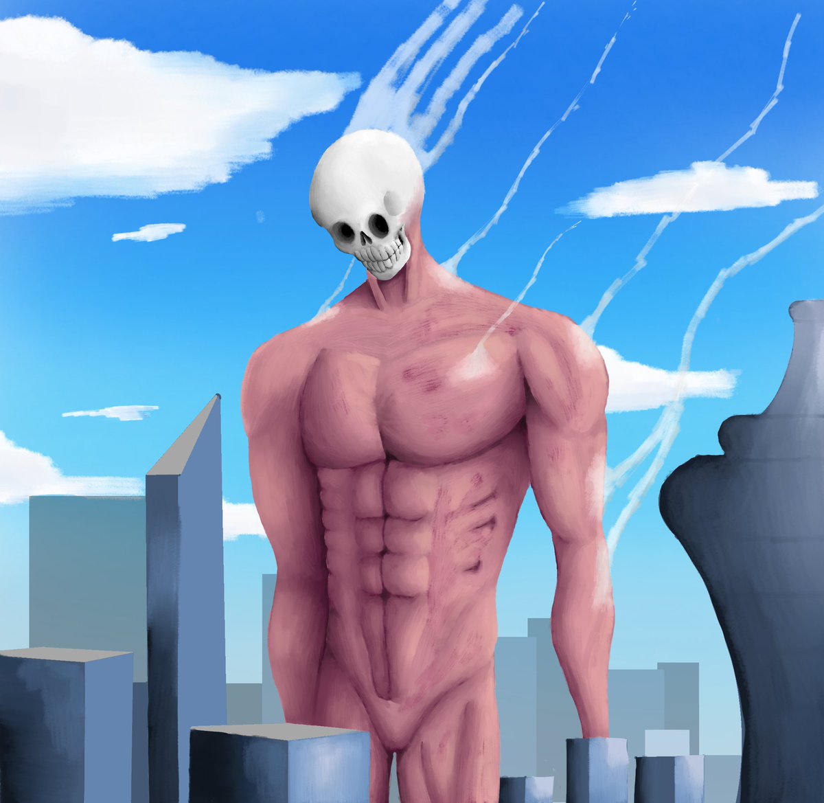 I tried to use som what proper anatomy, but I think it didn't work🤣🤣