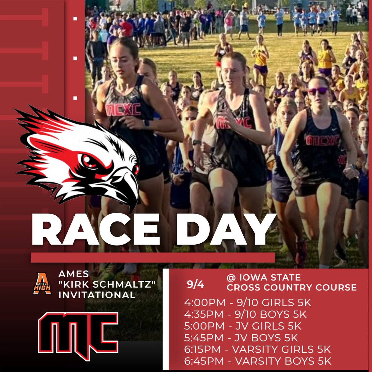 RiverhawkXC's tweet photo. Meet day in Ames!
ISU cross country course 
Results: https://t.co/JlTN1W2JkH https://t.co/1xSM9RchAn