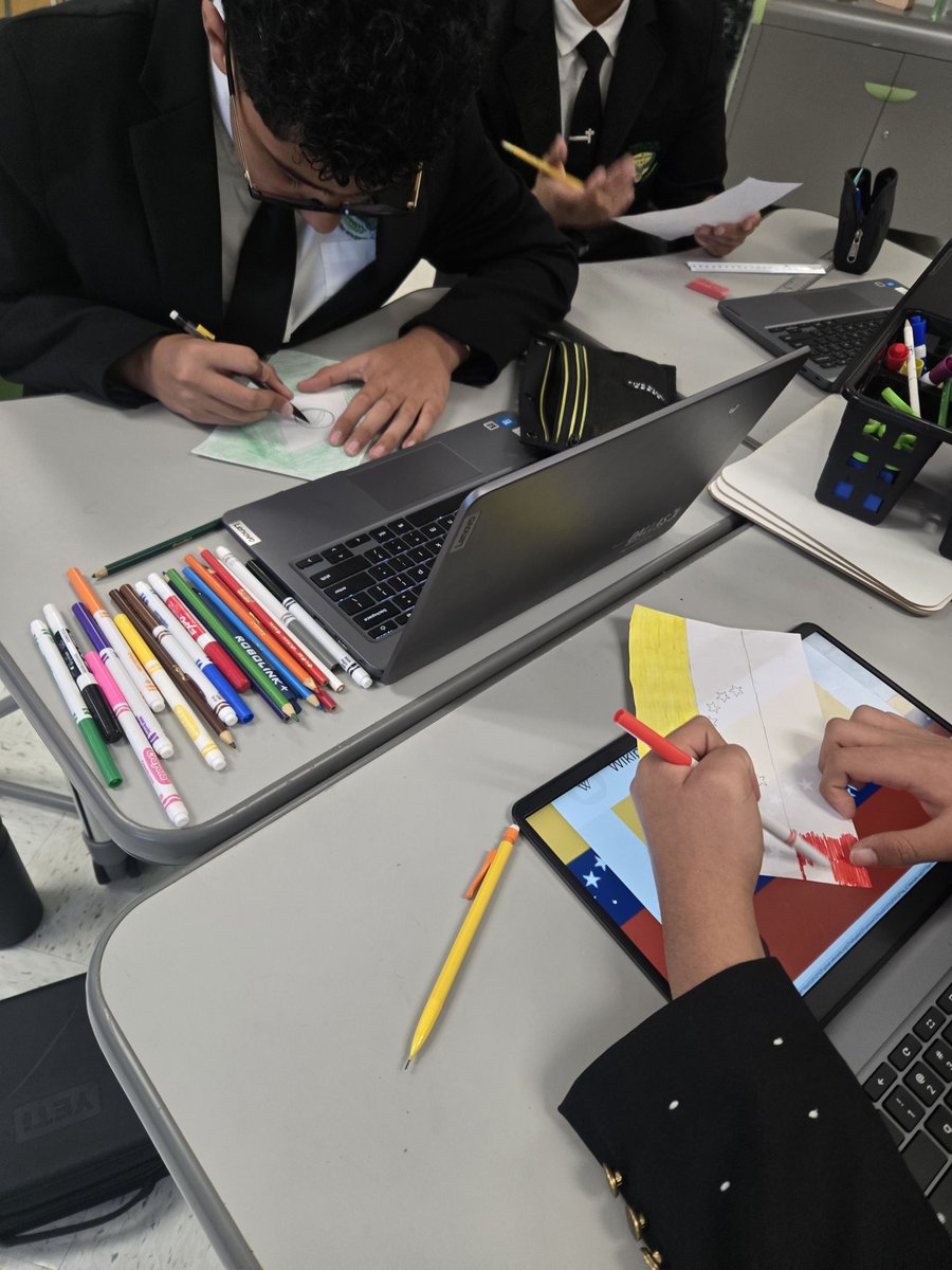 gus_perez10's tweet image. 🌎 Celebrating Dual Language at @TAGinPG!  🌟 Ms. Cortez&apos;s students are diving into Sociocultural Competence and creating symbols for one of our DL Program pillars! @DrReyC 📚 #DualLanguage #SocioculturalCompetence #StudentLearning