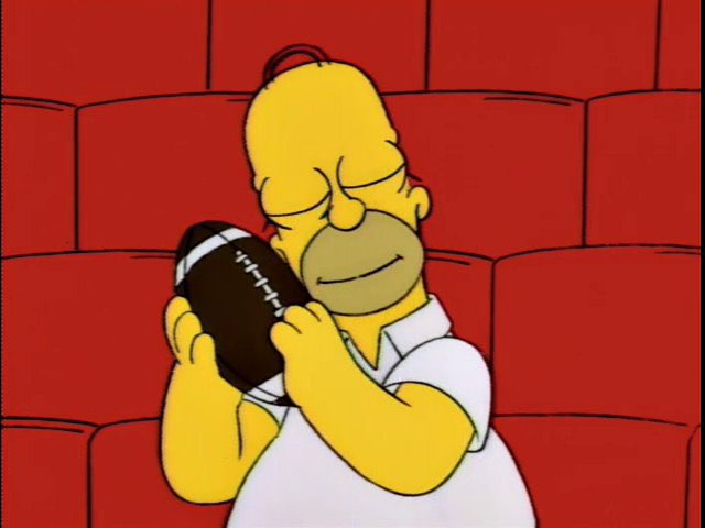 Simpsons NFL tweet media