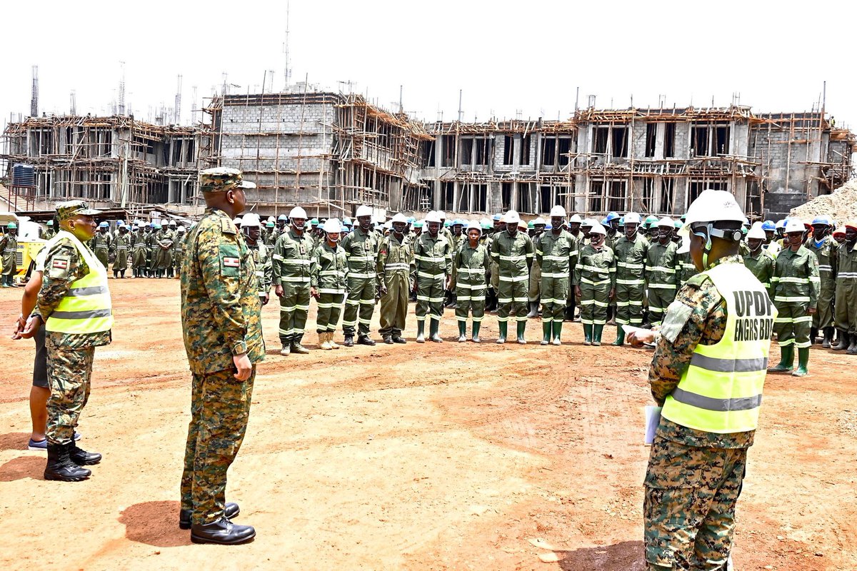 Great Kwiza Nantaba (@greatkwizamk) on Twitter photo The Chief of Defence Forces (CDF), General <a href="/mkainerugaba/">Muhoozi Kainerugaba</a> , has urged the UPDF Engineers Brigade to expedite construction of the new Ministry of Defence and Veteran Affairs (MODVA) headquarters, demanding that the two buildings be completed within the next eleven months. The Chief of Defence Forces (CDF), General <a href="/mkainerugaba/">Muhoozi Kainerugaba</a> , has urged the UPDF Engineers Brigade to expedite construction of the new Ministry of Defence and Veteran Affairs (MODVA) headquarters, demanding that the two buildings be completed within the next eleven months.