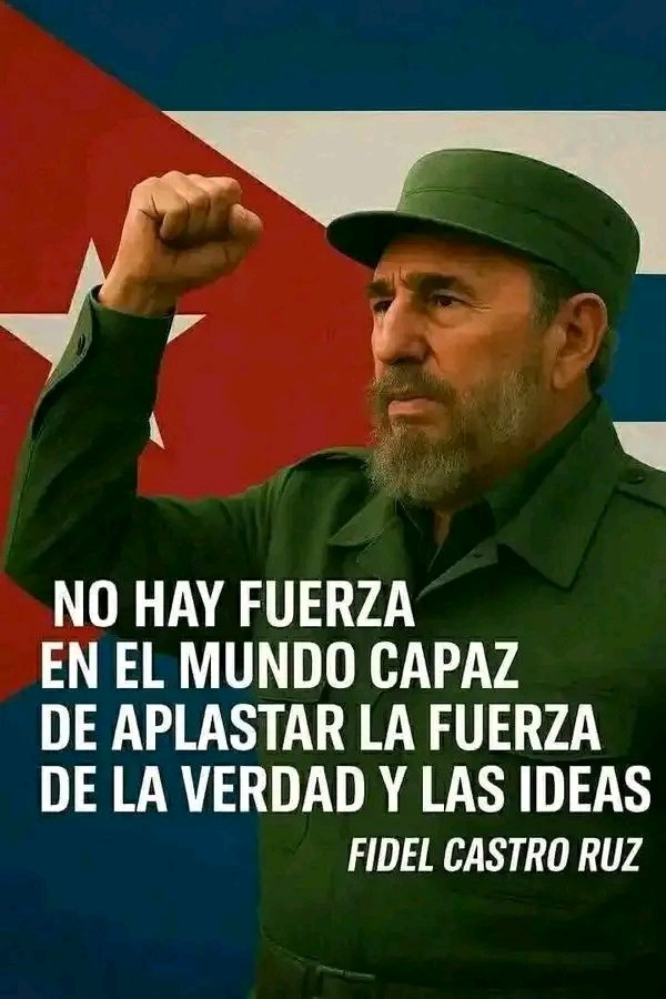 PCCUnion240608's tweet photo. #FidelViveEntreNosotros NO HAY FUERZA EN El MUNDO CAPAZ DE APLASTAR LA FUERZA DE LA VERDAD Y LAS IDEAS. #100AñosConFidel #FidelPorSiempre #Matanzas https://t.co/gkFTdcfqOr