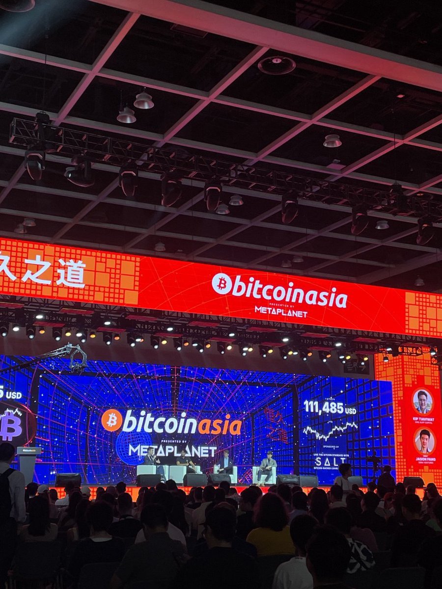 iammrmw's tweet photo. Attended #BitcoinAsia last  week!  Thousands of devs, miners, investors &amp; global leaders  shaping Bitcoin’s future. Mind-blowing insights &amp; epic networking.   Crypto’s looking bright! #BTC #Blockchain #Crypto https://t.co/hKoxI4yCxz