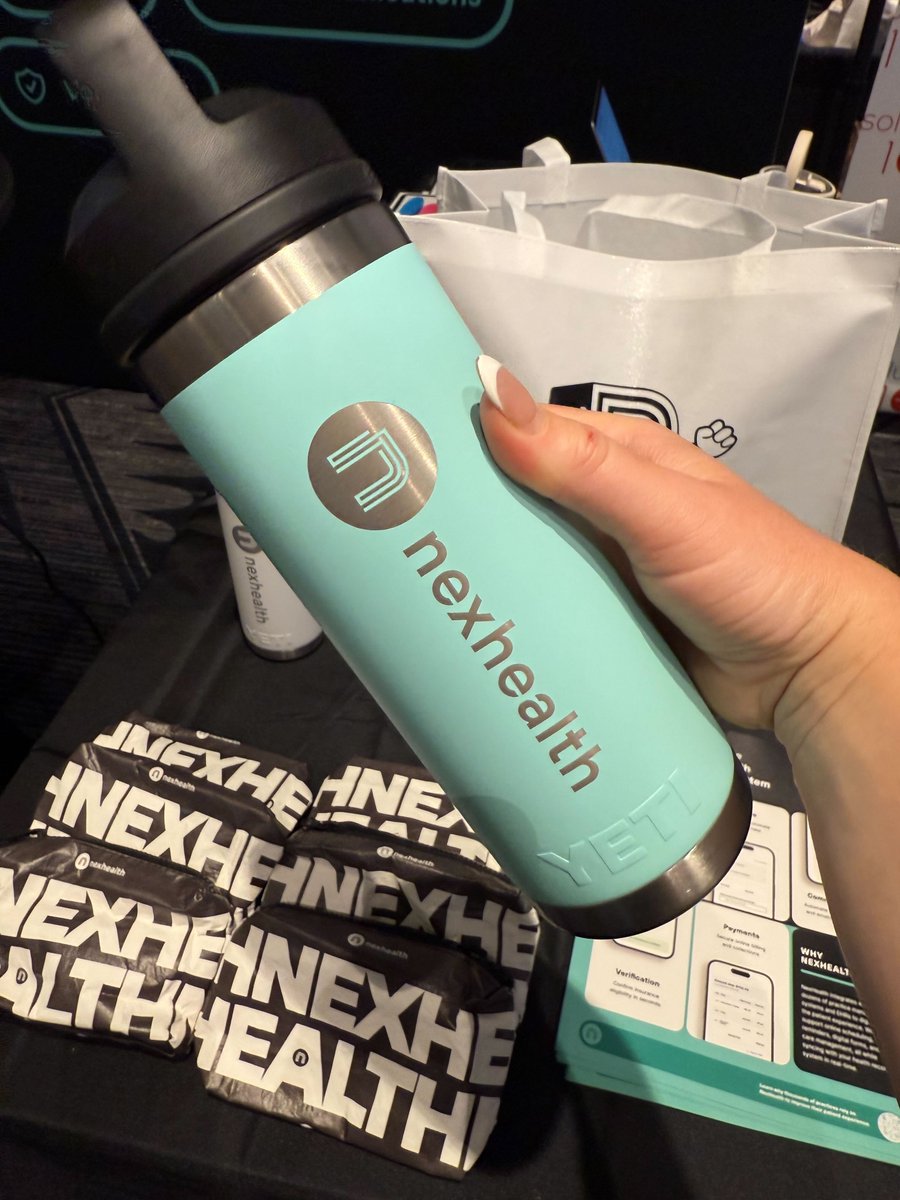 nexhealthHQ's tweet photo. There is no better place to be than at #AADOM, especially when it's Office Manager Appreciation Month!๐ We want to show the love to our incredible office managers in Texas, so stop by either of our booths #117 or #433 and grab your exclusive swag! #omam #nexhealth #synchronizer https://t.co/1uIYfDCFLd