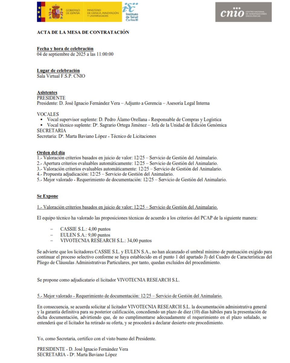 ❗El CNIO ha decidido volver a contratar a Vivotecnia por más de 9 millones de euros de dinero público.

Por favor, pide al CNIO que no firmen este miserable contrato y que destinen esos 9 millones de euros en desarrollar métodos que no impliquen la inútil tortura y masacre de