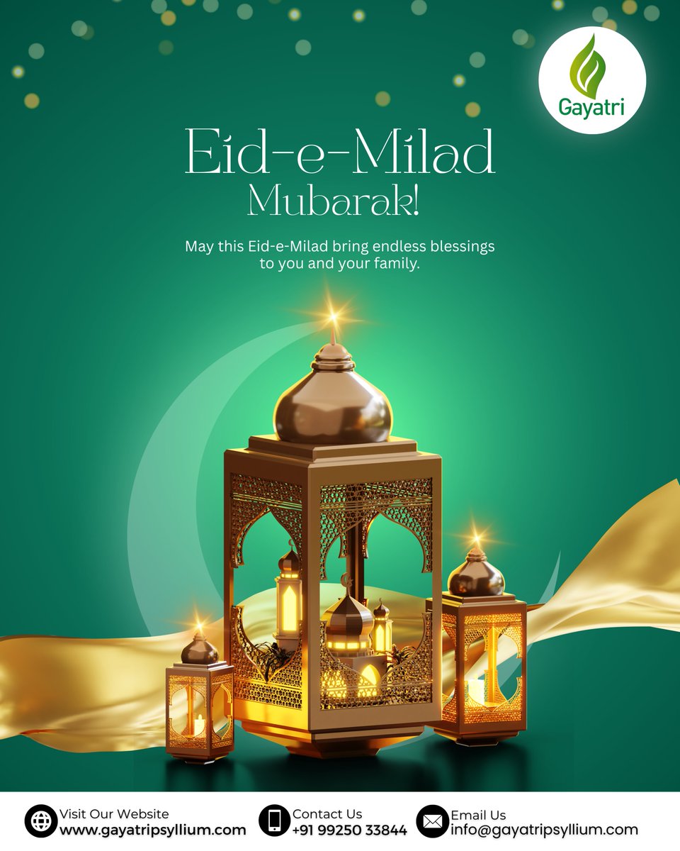 gayatripsyllium's tweet image. 🌙On this blessed #EideMilad, let’s celebrate wellness, peace, and harmony.

🌸#GayatriPsyllium wishes you a #HappyEideMilad

#EidMubarak #Eid2025 #FestivalBlessings #HealthAndHappiness #PsylliumForLife #CelebrateTogether #WellnessWithTradition #PsylliumProducts