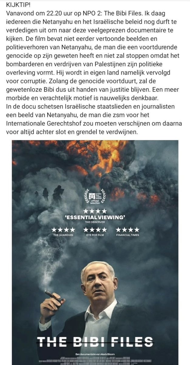 Fermium100's tweet image. Voor iedereen die het oude narratief nog dominant op het netvlies heeft t.a.v. &quot;het conflict in het Midden-Oosten&quot;.
En hoe ook onze overheid hier tot aan vandaag aan meewerkt. Donderdag 4 september 22.20 uur NPO2 #BibiFiles #Israel_Enemy_of_Humanity
