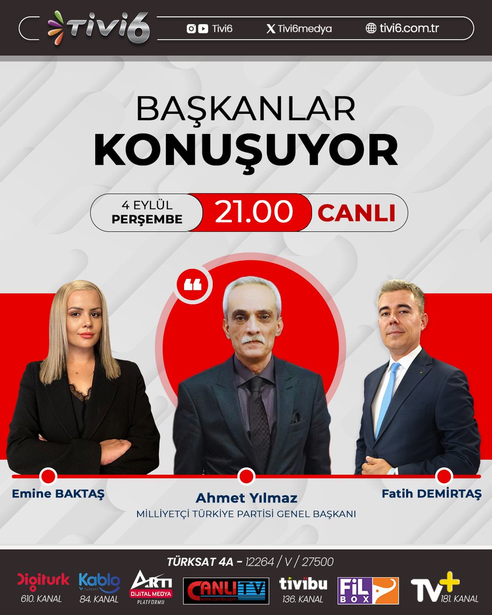 📌Milliyetçi Türkiye Partisi ne zaman kuruldu?
📌Diğer Milliyetçi Partiler'den farkı nedir?
📌Merkez Sağ'da Boşluk var mı?
📌Milliyetçi Türkiye Partisi Seçime Giriyor Mu?
📌Erken Seçim Mi Gerçek Seçim Mi?

✨Emine Baktaş <a href="/eminebaktas1/">Emine Baktaş</a> 
✨Fatih Demirtaş <a href="/sozhakki06/">Söz Hakkı</a> 
✨Ahmet Yılmaz