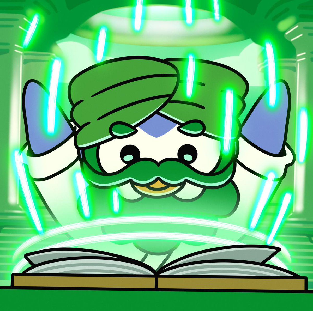 From the pages of the Summon Table, green candles rise.
In the Temple, those who stake their $penguru don’t just wait,
they harvest daily rewards,
as if each path manifested were a blessing in their name.
