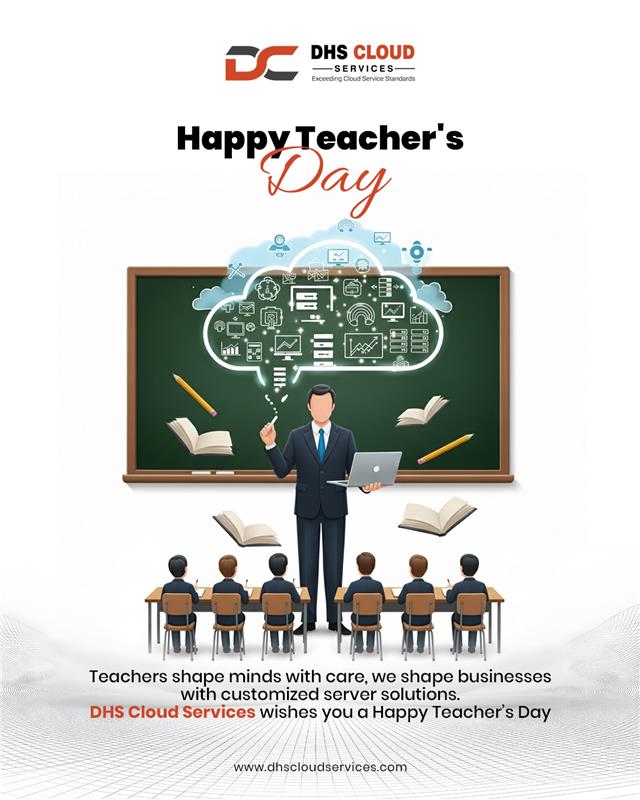 UpcloudDhs's tweet image. Happy Teacher’s Day! 🌟
Every great student needs a teacher. 📘 Every great business needs the cloud. ☁️

#dhscloudservices #happyteachersday #cloudsolutions #cloudhosting #vpshosting