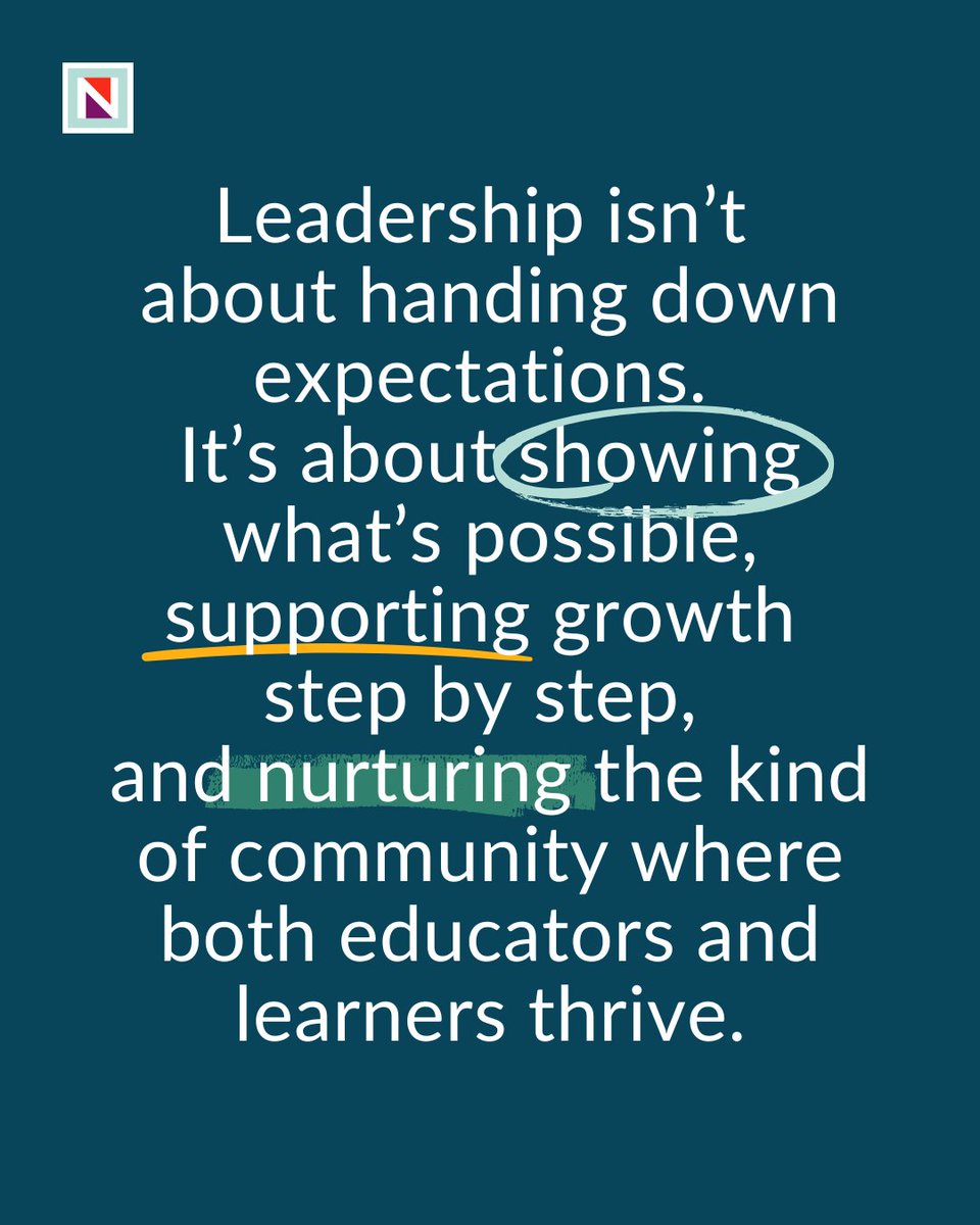 True movement in our schools doesn’t happen through directives alone. Whether you are working with colleagues or with students, simply telling others what to do has never been enough; change happens when we lead by example.