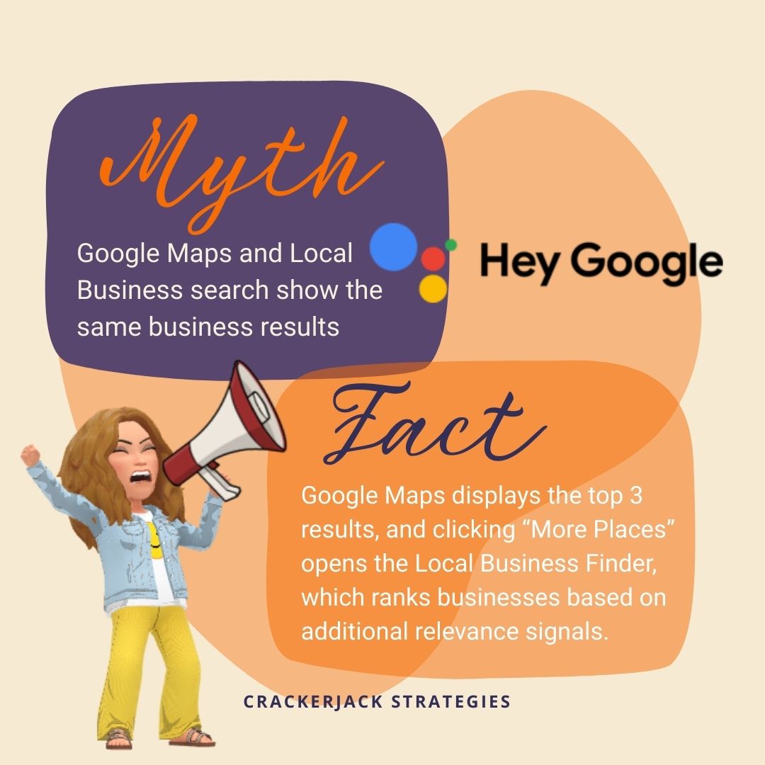 CrackerjackStr's tweet image. 🎯 Each one ranks businesses differently, based on different data layers, search behavior, and context. Have questions? Visit Crackerjack Strategies for a Snapshot Report, and let&apos;s connect for a consultation

#MapPackMatters #LocalSEOExplained #CrackerjackStrategies