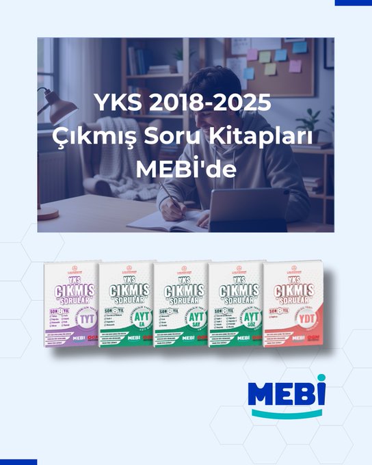 Bursa İl Millî Eğitim Müdürlüğü (@bursailmem16) on Twitter photo 2018–2025 YKS Çıkmış Soru Kitapları MEBİ’de!💥
🚀mebi.eba.gov.tr
<a href="/tcmeb/">Millî Eğitim Bakanlığı</a> <a href="/meb_ogm/">Ortaöğretim Genel Müdürlüğü</a> <a href="/meb_mebi/">MEBİ</a> 2018–2025 YKS Çıkmış Soru Kitapları MEBİ’de!💥
🚀mebi.eba.gov.tr
<a href="/tcmeb/">Millî Eğitim Bakanlığı</a> <a href="/meb_ogm/">Ortaöğretim Genel Müdürlüğü</a> <a href="/meb_mebi/">MEBİ</a>