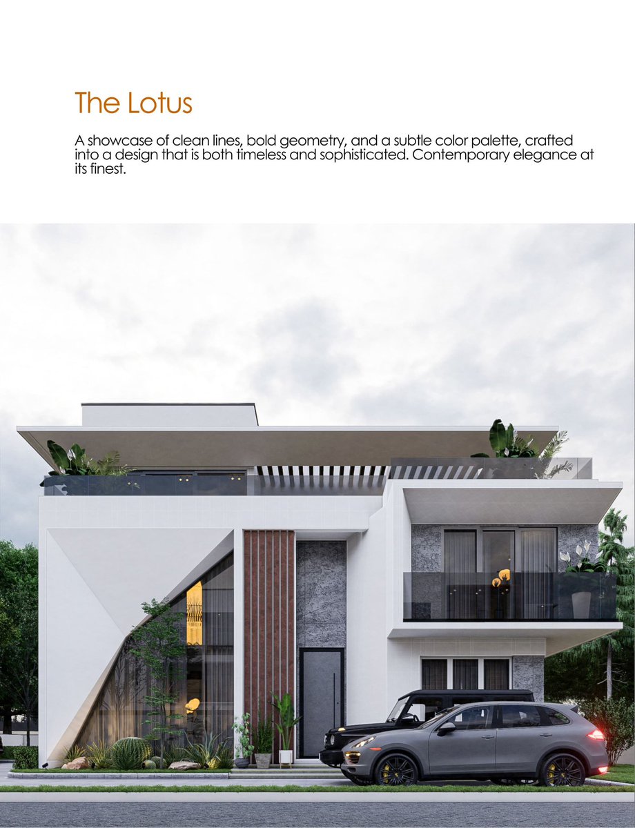 proeraarchitect's tweet image. Meet The Lotus 🌸
Where clean lines + bold geometry = timeless elegance.
This is contemporary design at its finest.
👉 Follow for more project showcases!
#ProEraProjects #LuxuryLiving #ArchitectureInAction