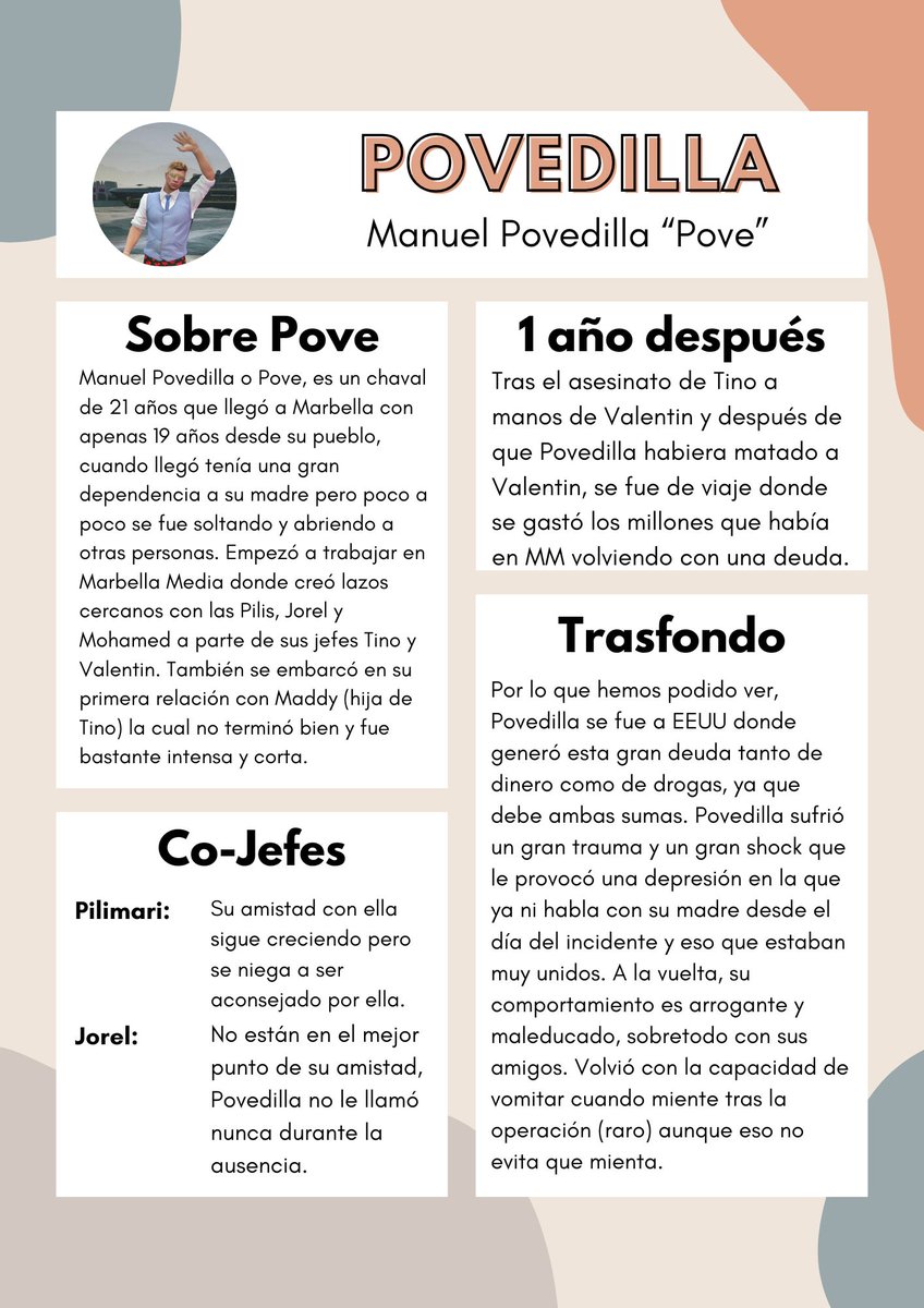 RiobersInfo's tweet photo. 🌴 Perfil de POVEDILLA en MARBELLA VICE III. https://t.co/dj579hqMQC