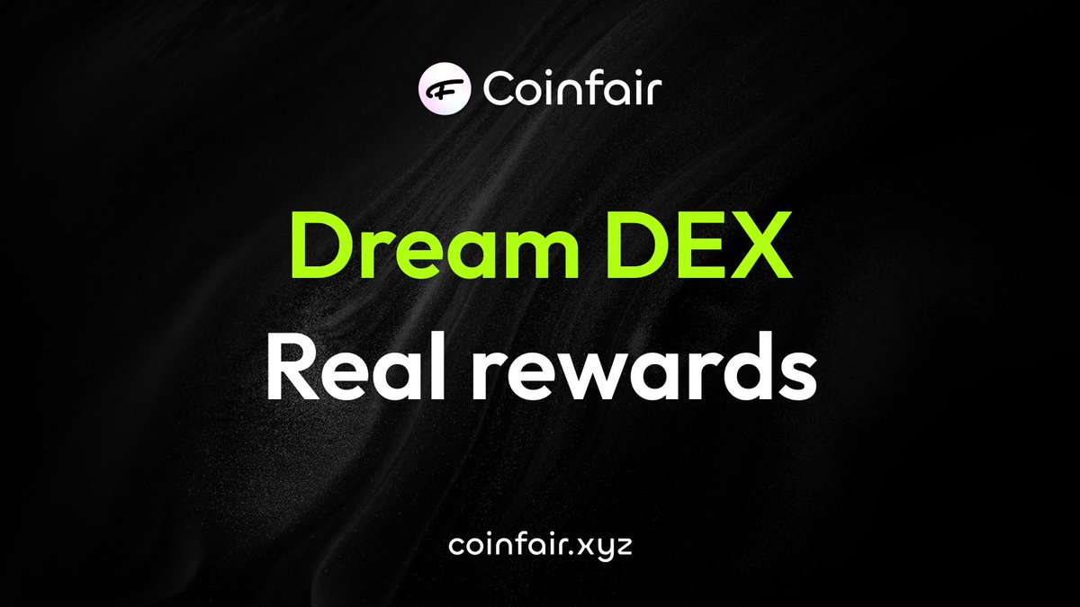 CoinfairGlobal's tweet photo. Coinfair is not just a DEX. 
It’s the DEX your bags dream about. 🥳

✅ CEX-level market depth
💰 Crazy good rewards
🎯 No impermanent loss worries

#Coinfair 📈 https://t.co/rXWuQu6kF3