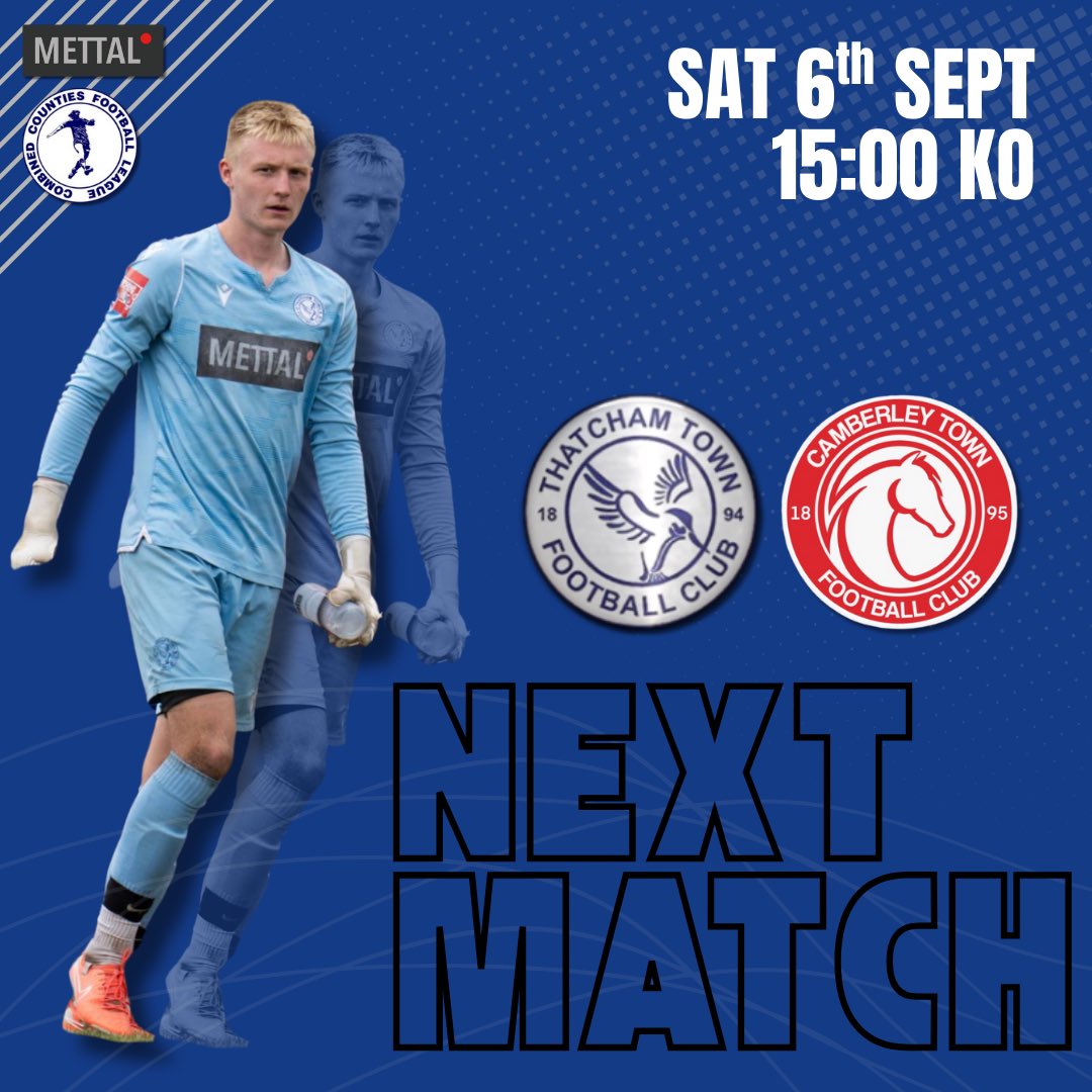 Thatcham Town FC (@thatcham_townfc) on Twitter photo ⚽ NEXT MATCHDAY ⚽
This Saturday, we’re back in action! 🔥
Thatcham Town FC vs <a href="/CamberleyTownFC/">Camberley Town</a>
Come down, wear your colours, and get behind the lads as we look to secure another big result! 💙🤍
#Kingfishers #ThatchamTown #NonLeagueFootball #bluearmy ⚽ NEXT MATCHDAY ⚽
This Saturday, we’re back in action! 🔥
Thatcham Town FC vs <a href="/CamberleyTownFC/">Camberley Town</a>
Come down, wear your colours, and get behind the lads as we look to secure another big result! 💙🤍
#Kingfishers #ThatchamTown #NonLeagueFootball #bluearmy