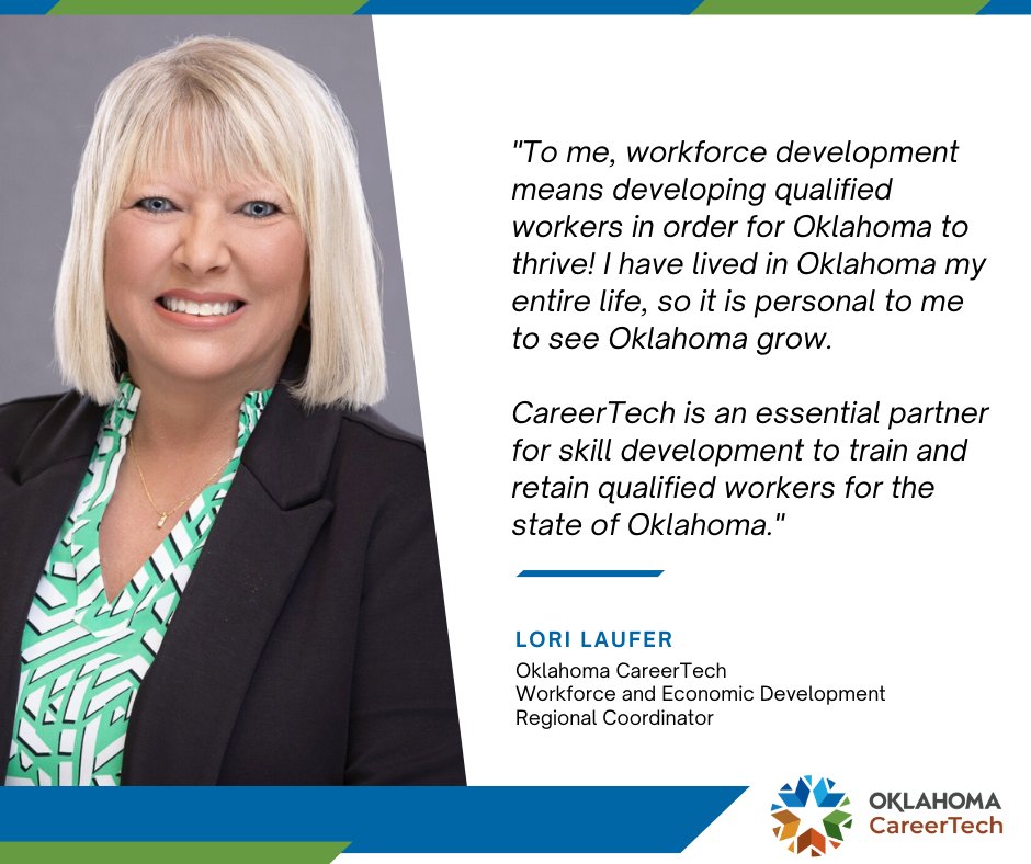 okcareertech's tweet photo. It’s Workforce Development Month! #OKCareerTech is connecting people with the skills and training they need to succeed while strengthening businesses and communities statewide.

Follow along as we share inspiring workforce success stories all month long!
#oklahomasworkforceleader https://t.co/WfJ5NyzlPY