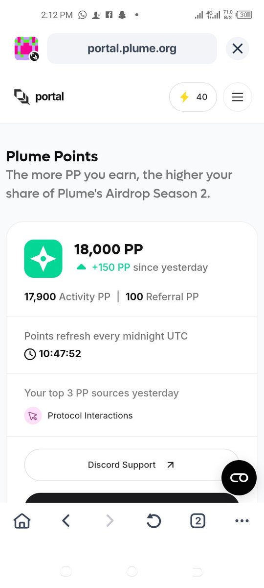 Whizzdhormlee's tweet photo. Day by day, spin by spin, interaction by interaction…
💫 18,000 Plume Points bagged!
The grind isn’t flashy, but it compounds. Every click, every raffle ticket, every protocol touch adds up. 📈
Airdrop Szn 2? I’m not watching from the sidelines — I’m stacking.
#PlumeCommunity https://t.co/SdpJGXEWDH