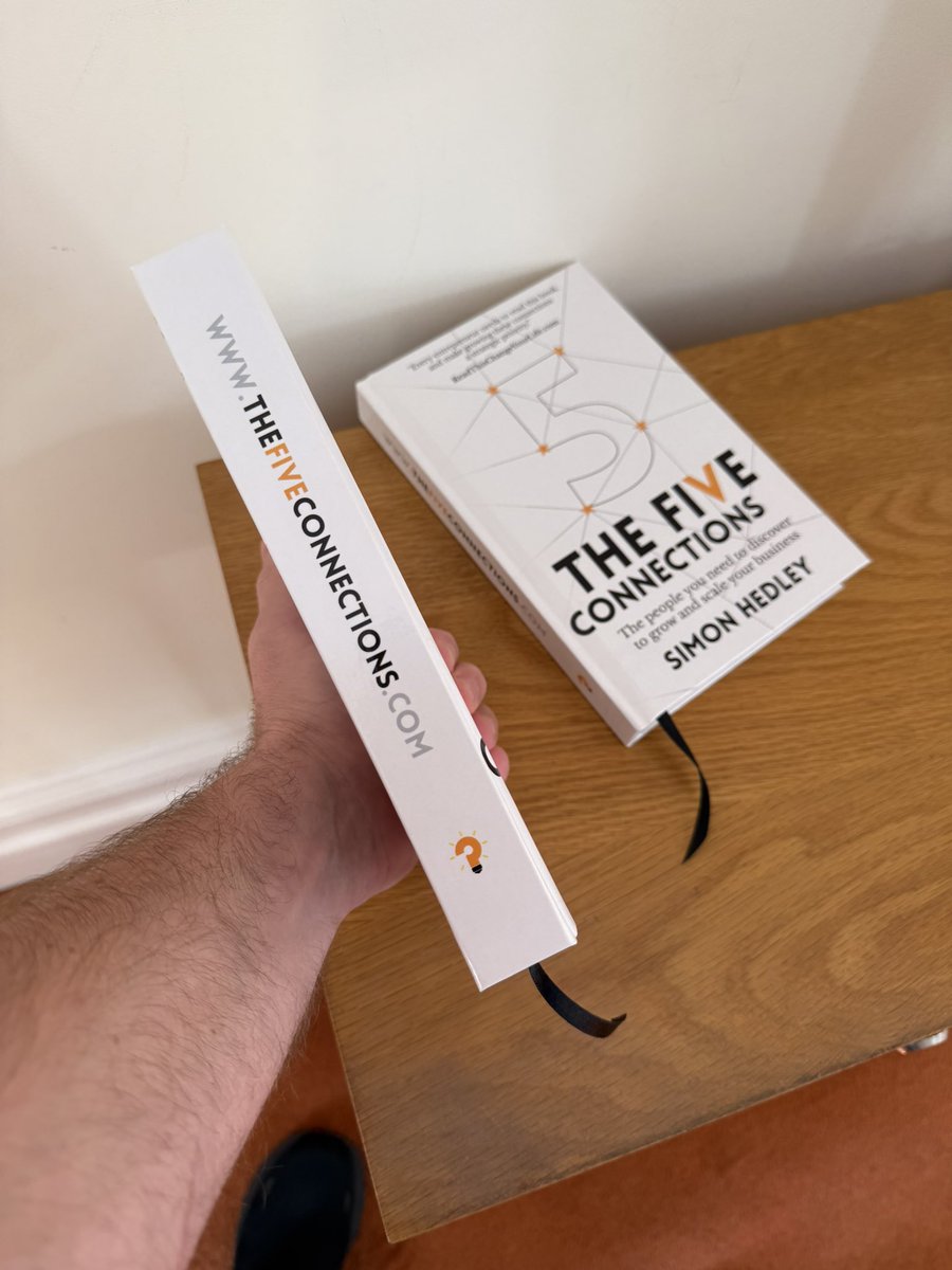 TheFiveConnections.com/order hardback now live .. proof copies arrived today..