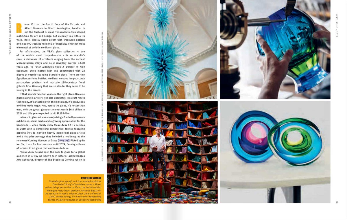 Thanks to <a href="/emmajlventura/">Emma Ventura</a> who, in <a href="/NetJets/">NetJets</a>, tells the story of how global talents are breathing life into the ancient art of glassmaking, one molten form at a time.
#OrsoniVenezia1888 #OrsoniFurnace

yumpu.com/kiosk/netjets