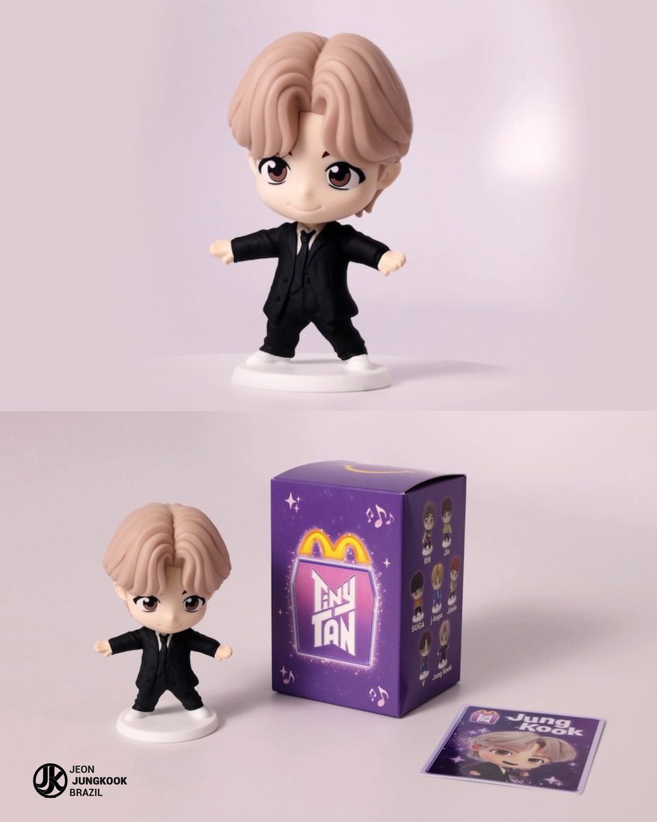 Boneco do Jungkook para a collab do TinyTAN com o McDonald's