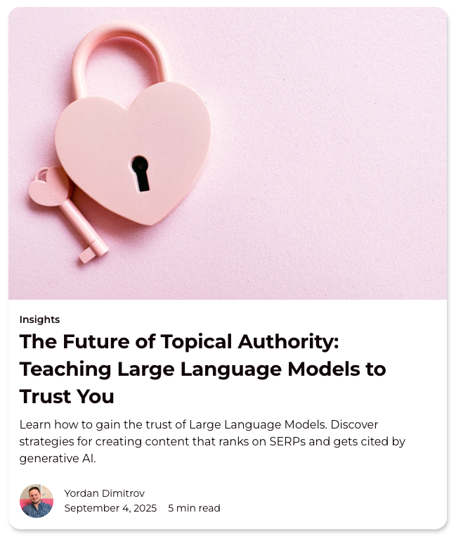search_yordan's tweet image. I wrote an article on &quot;The Future of Topical Authority: Teaching Large Language Models to Trust You&quot; 
searchpulse.reflectdigital.co.uk/blog/the-futur…